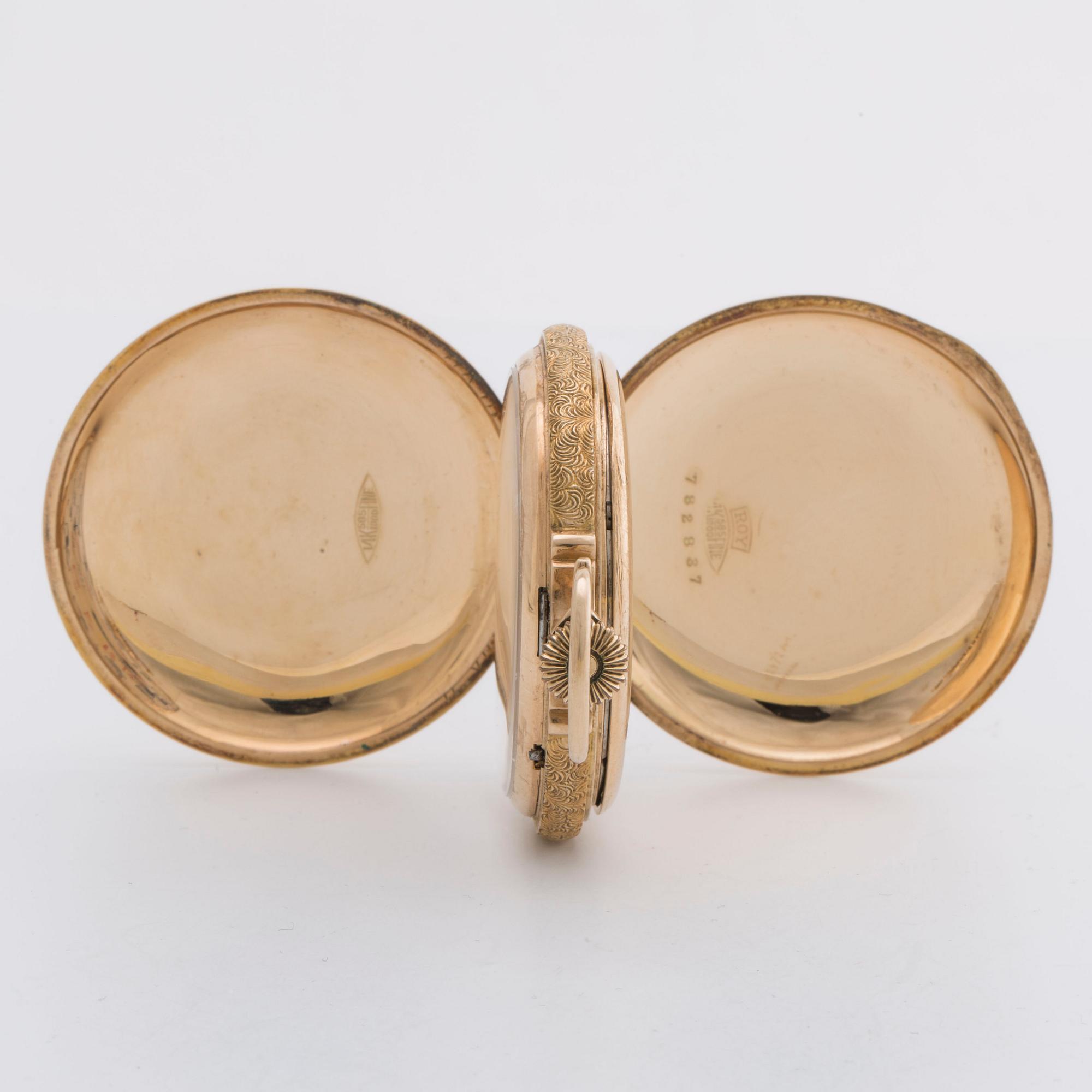 Hamilton watch company pocket watch 14 ct.