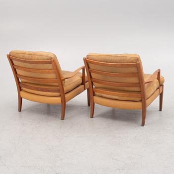 Arne Norell, a pair of "Löven" armchairs, Norell Möbler, Sweden,.