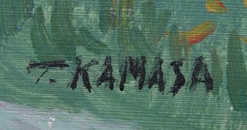 TEDEUSZ KAMASA, olja på pannå, sign.