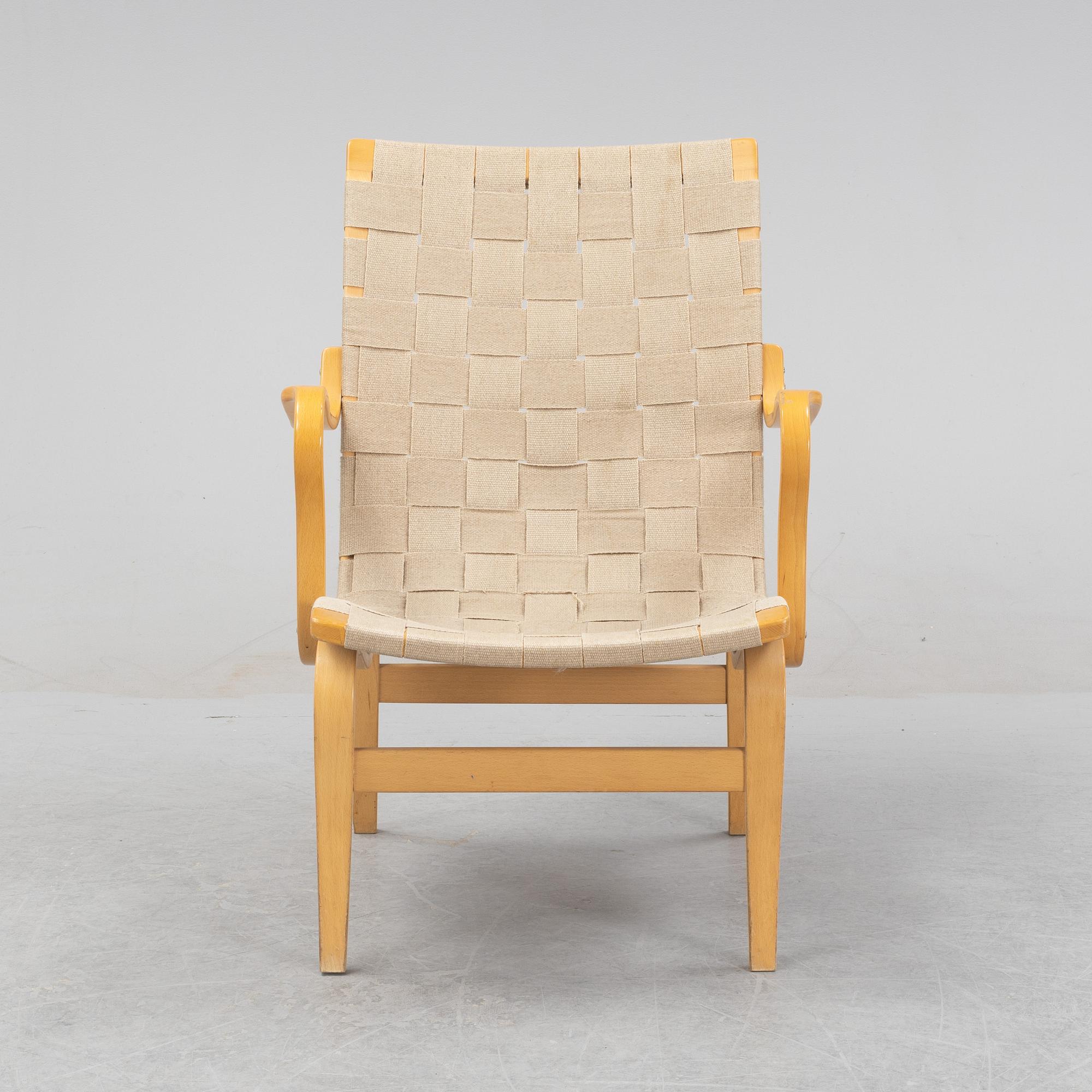 Bruno Mathsson, an 'Eva' easy chair from Dux.