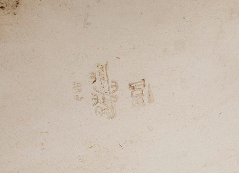 PIEDESTAL, flintgods, jugend, Rörstrand tidigt 1900-talet.