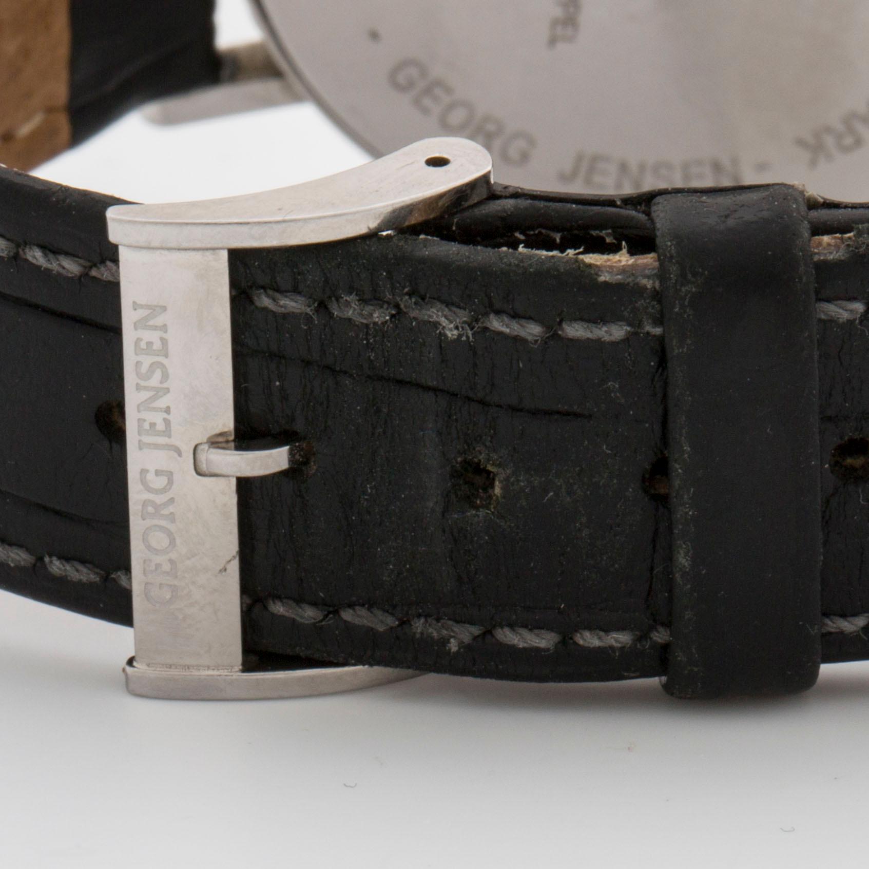 GEORG JENSEN, armbandsur, kronograf design Henning Koppel, 38 mm,