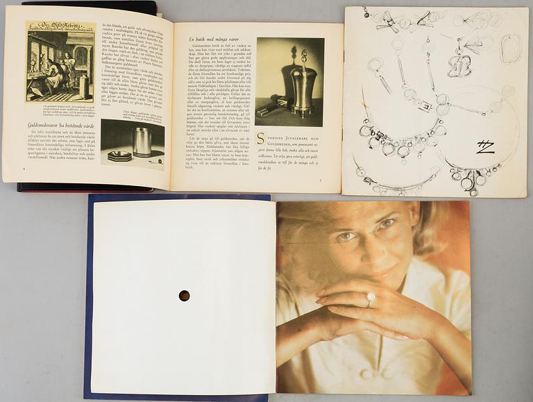 BÖCKER/HÄFTEN, 15 vol. smyckeslitteratur.