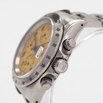 Tudor, Prince Date, "Non-Tiger", chronograph, wristwatch, 39.5 mm.