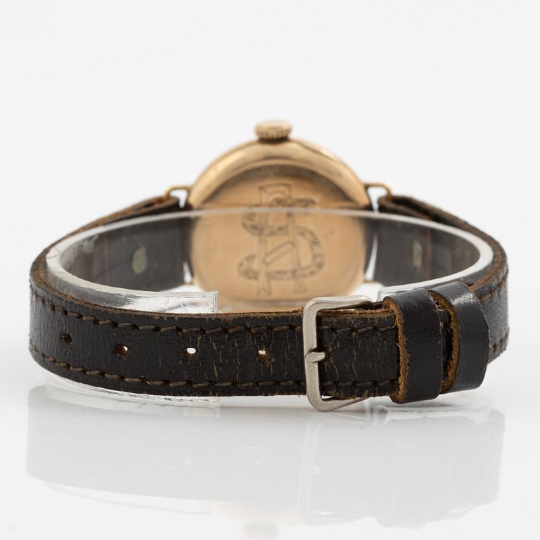 Omega, 14K gold, wristwatch, 26 mm.