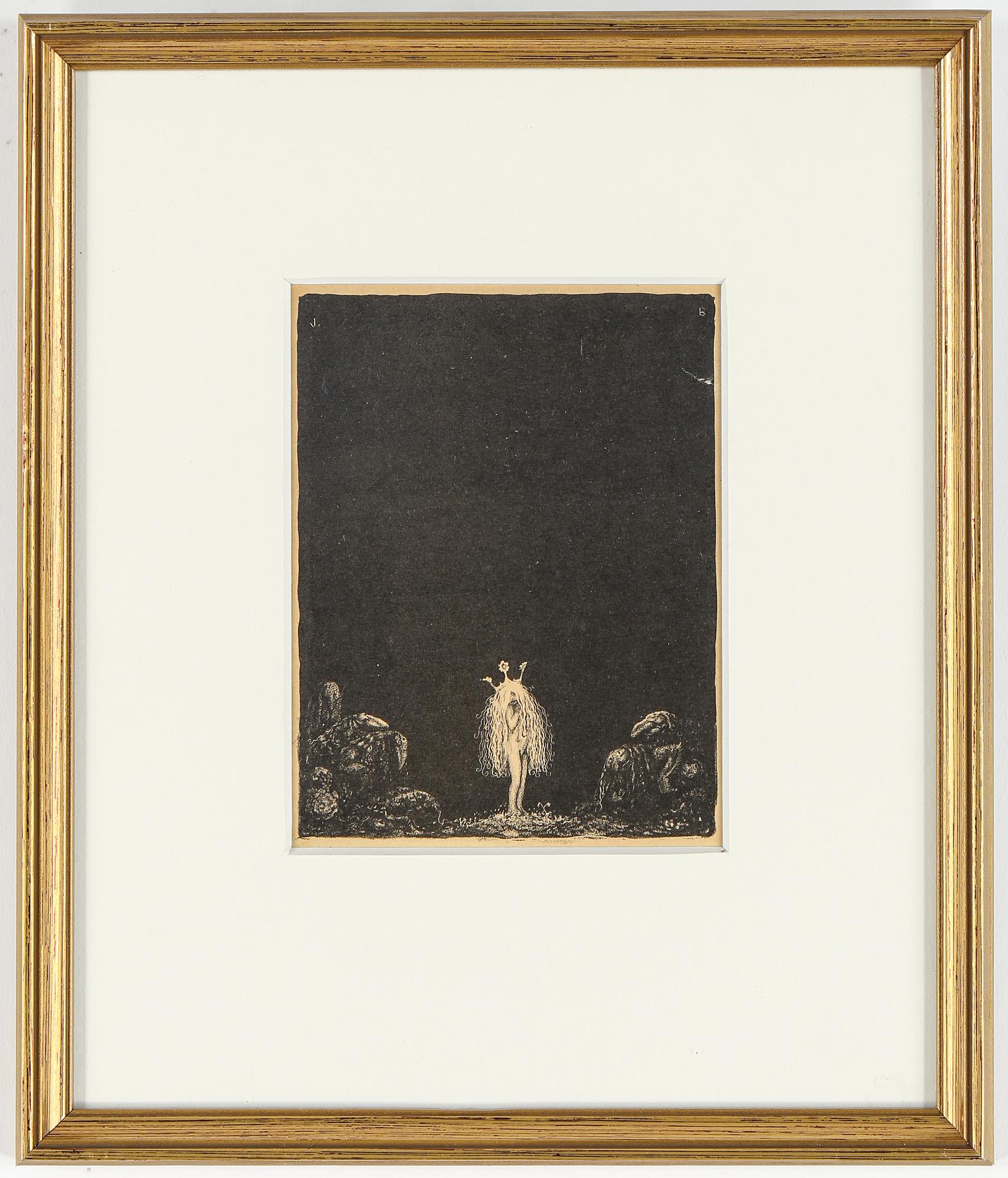 JOHN BAUER, 10 litografier, ur sviten "Troll", osignerade.