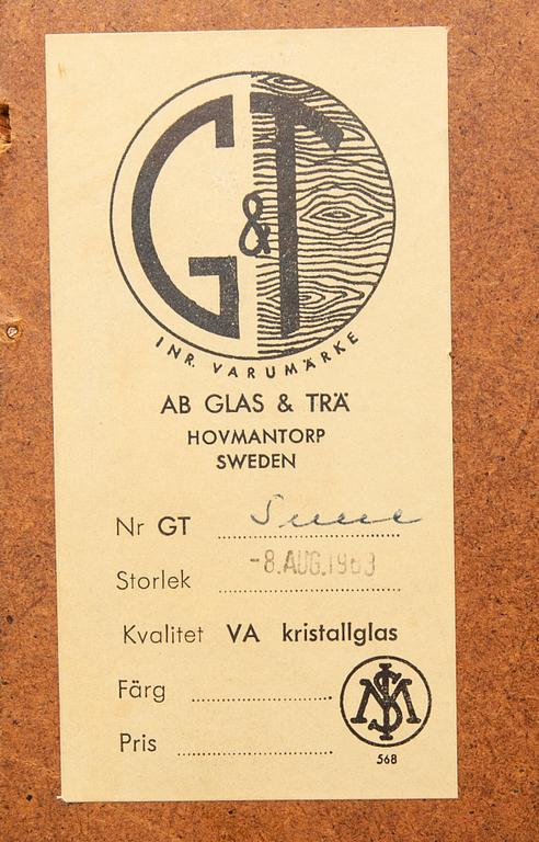 Hallmöbel, Glas & Trä, Hovmantorp, 1900-talets mitt, spegel, byrå.