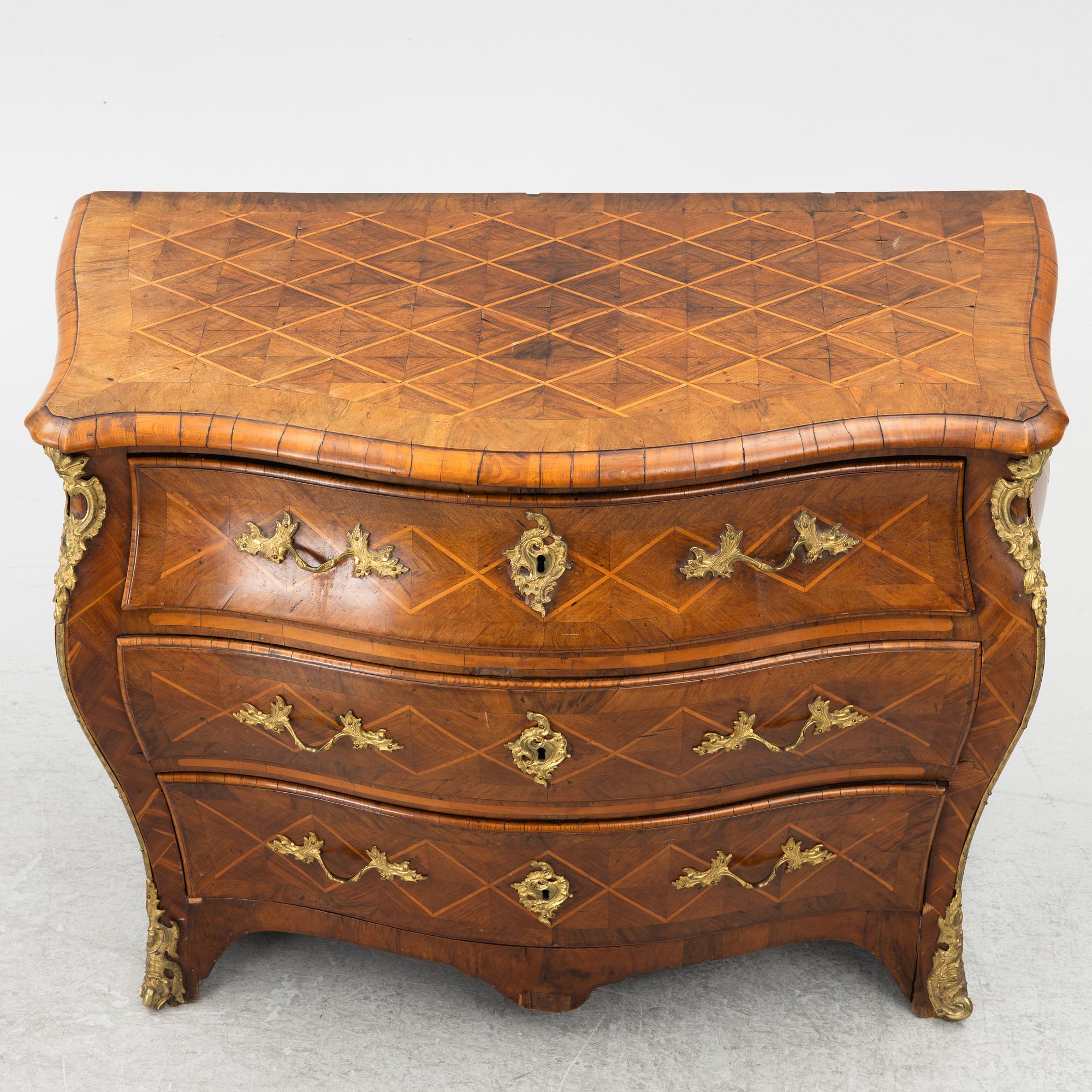 A Rococo dresser, 18th century.