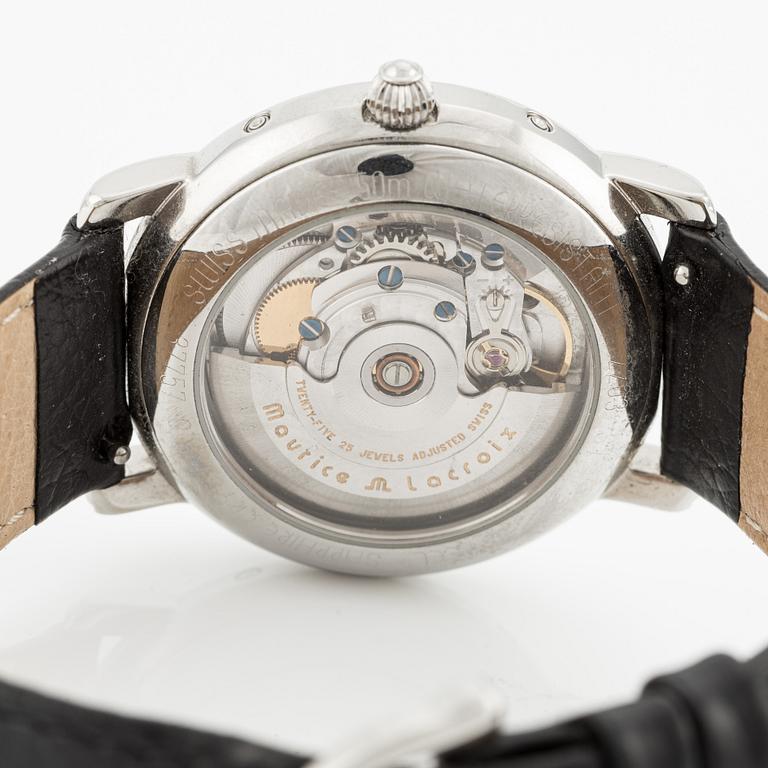 Maurice Lacroix, Masterpiece, Phase de Lune, wristwatch, 38 mm.