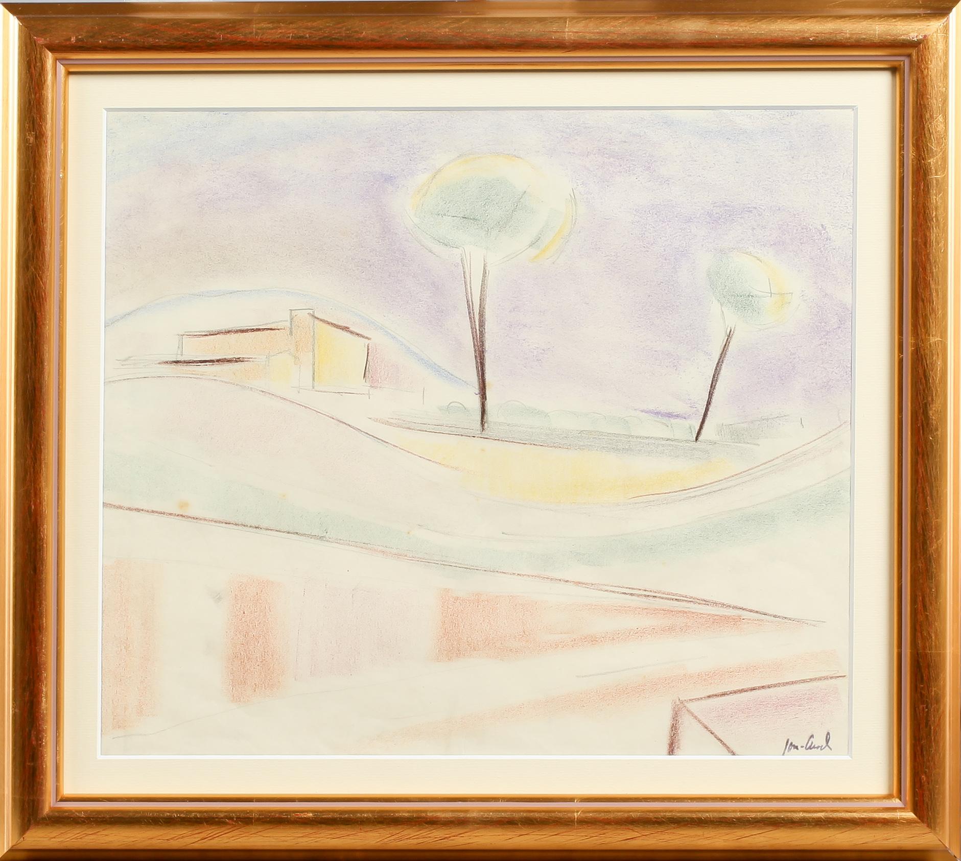 JOHN JON-AND, pastell, stämpelsignerad.