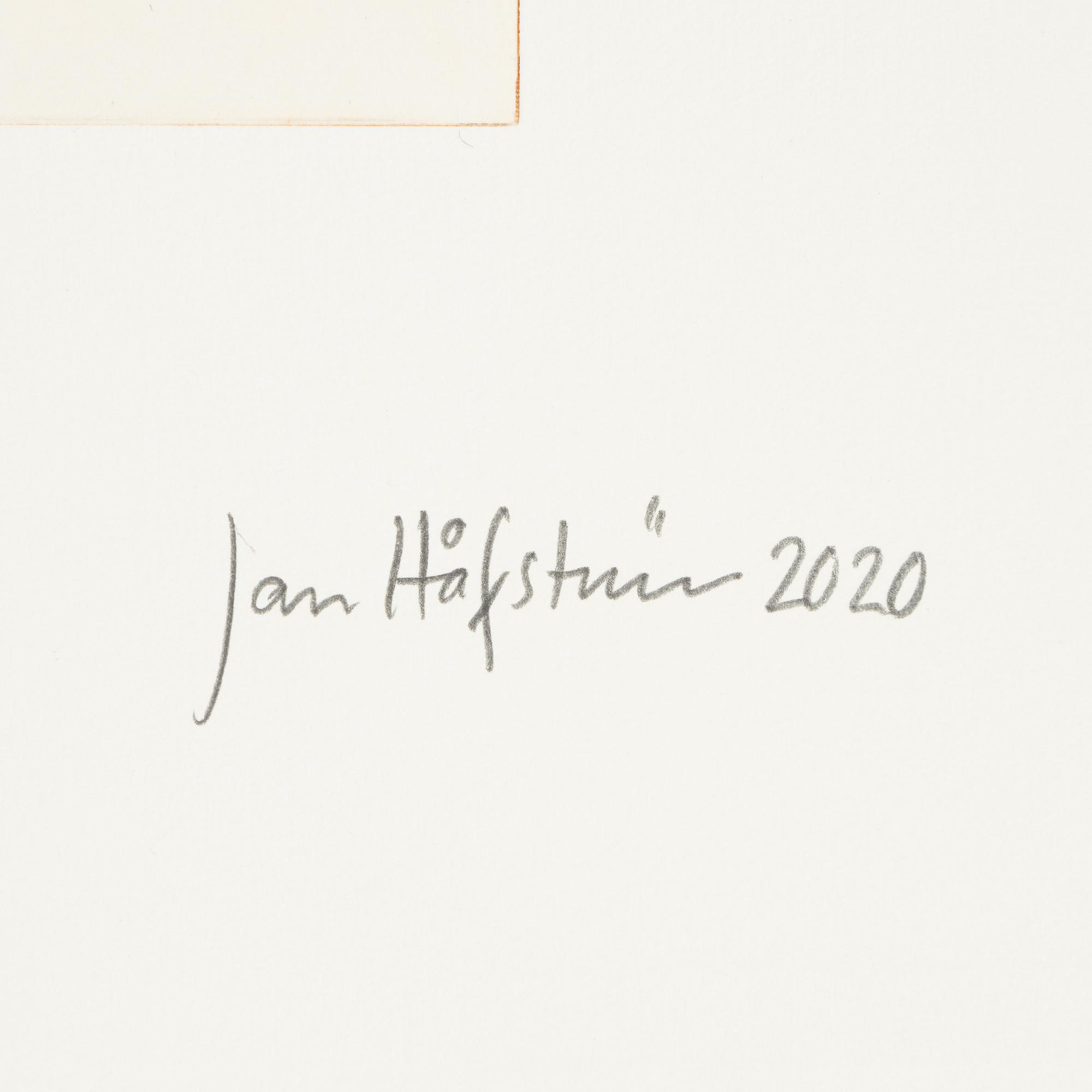Jan Håfström, etching in colours, 2020, signed 45/50.