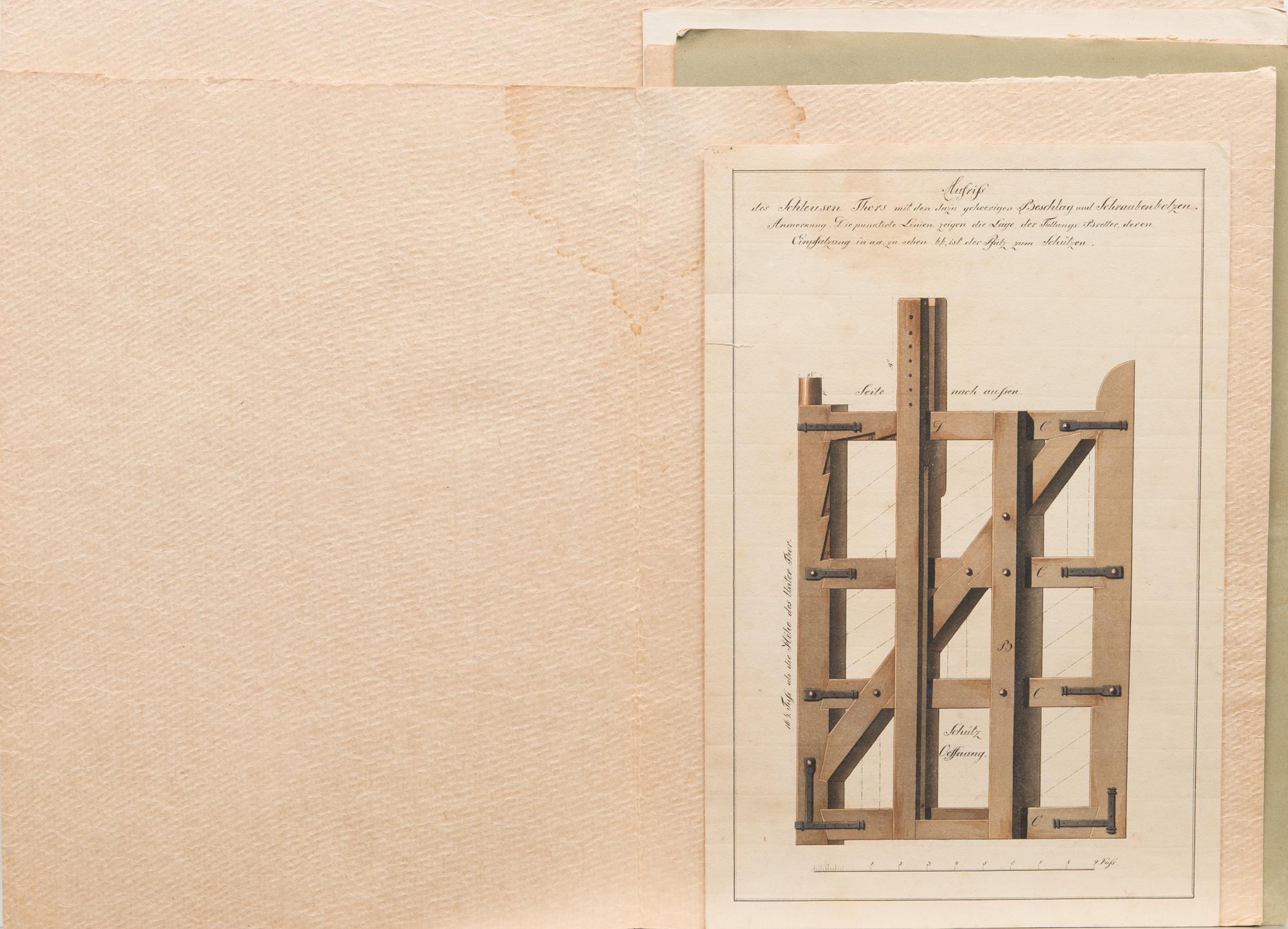 AKVARELLER/RITNINGAR, 3 st. tillskrivan Carl Ludwig Engel (1778-1840), ej signerade.