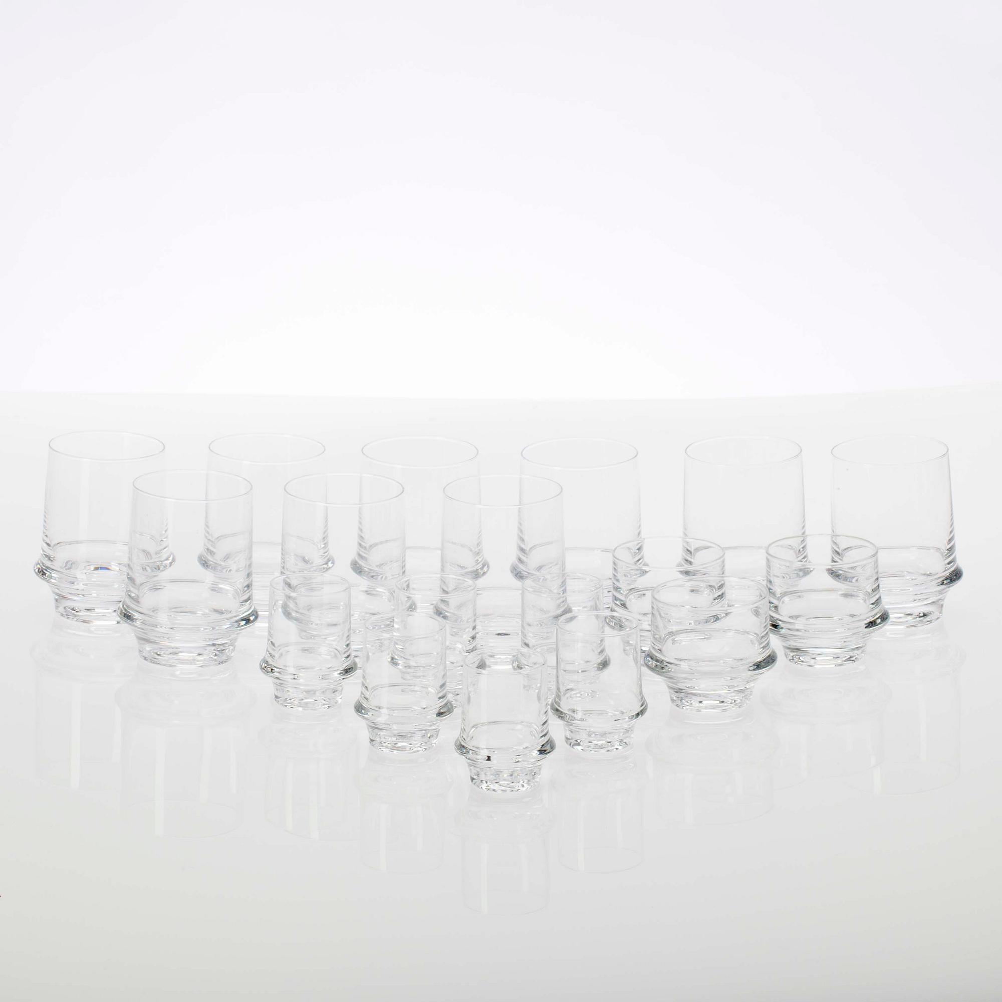 DRICKSGLAS, 18 st, "Marski", Tapio Wirkkala, Iittala, 1900-talets slut.