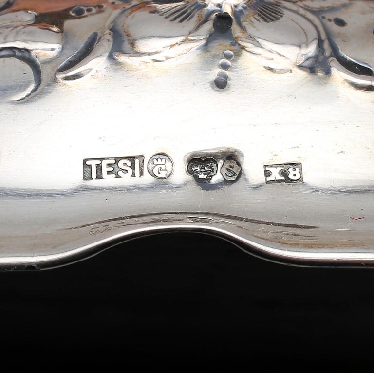 LJUSSTAKAR, 1 par, silver, Tesi, Göteborg 1948.