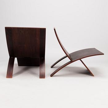 JENS NIELSEN, STOLAR, 3 st, "Lounge chair Laminex", Westnofa. Modellen formgiven 1966.