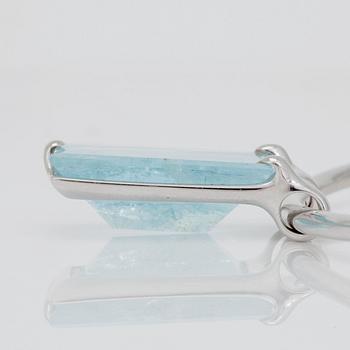 A circa 26.00ct aquamarine, Gavello Italy, necklace.