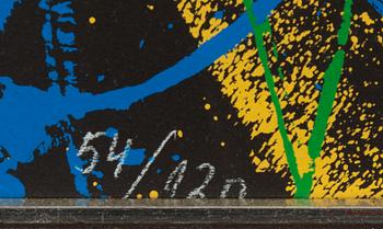 Arman, silkscreen in colours, signed 54/120.