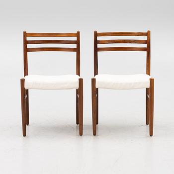 A 'Ladoga' dining table and four 'Mustang' chairs, IKEA, 1960s.