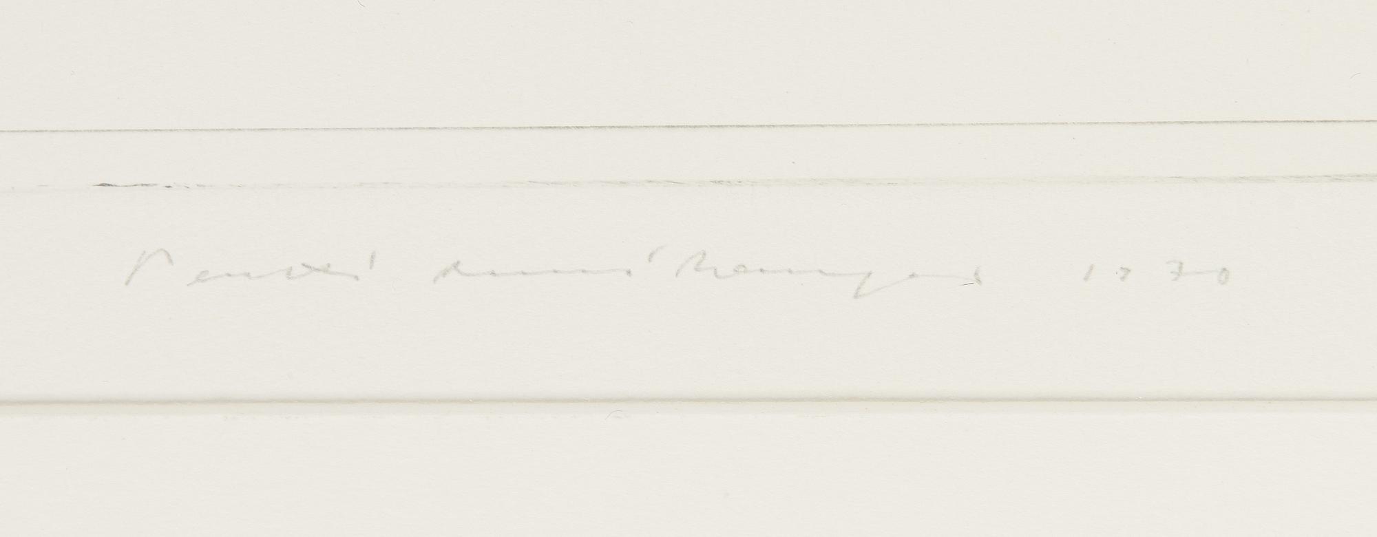 Pentti Lumikangas, akvatint och torrnål, signerad och daterad 1970, märkt epr. d'artiste.