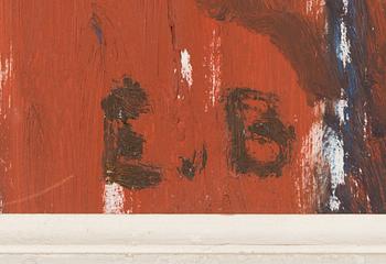 Eero von Boehm, oil on board, signed.