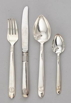 A Sigvard Bernadotte  service, Millenium design, 2000. (175 porcelain pieces and 96 cutlery pieces).