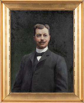 Johan Krouthén, olja på duk, signerad och daterad 1911.