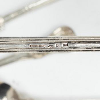 Cutlery, 8 pieces, silver, Sweden, 19th/20th century.