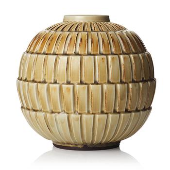 89. Gertrud Lönegren, a stoneware vase, Rörstrand, Sweden 1936-41.