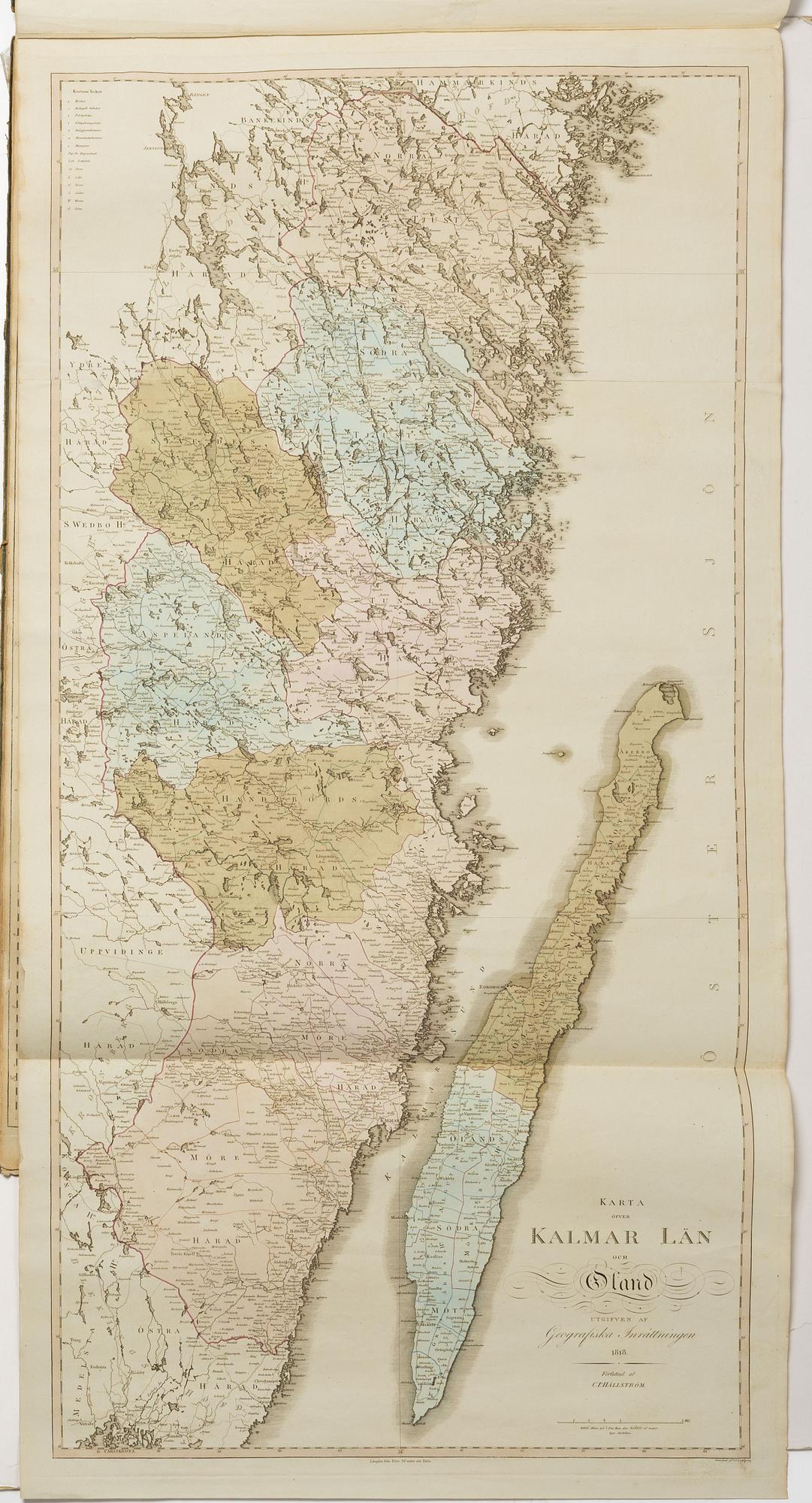 Med 28 graverade kartor över Sverige och Finland.