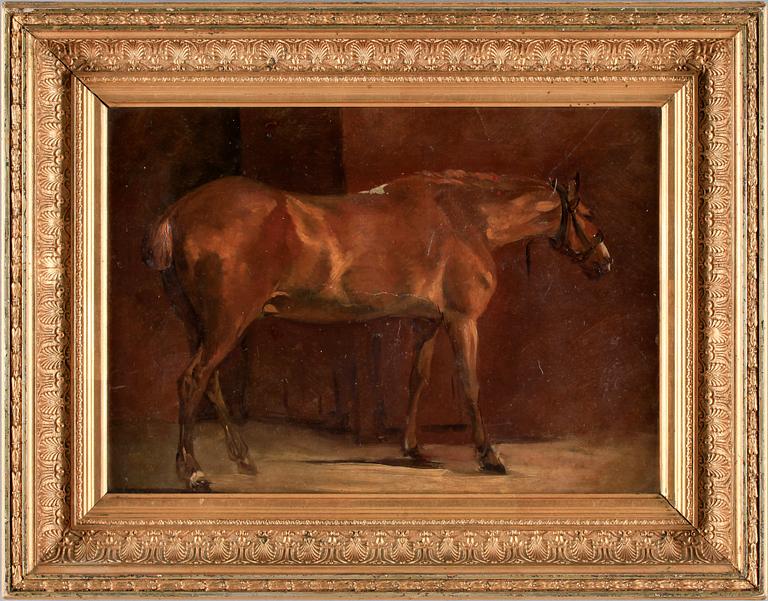 OKÄND KONSTNÄR, olja på papper, 1800-tal.