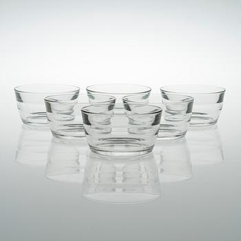 KAJ FRANCK, DRICKSGLAS, 28 st, "Prisma 6060", Nuutajärvi / Wärtsilä, 1960-70-tal.