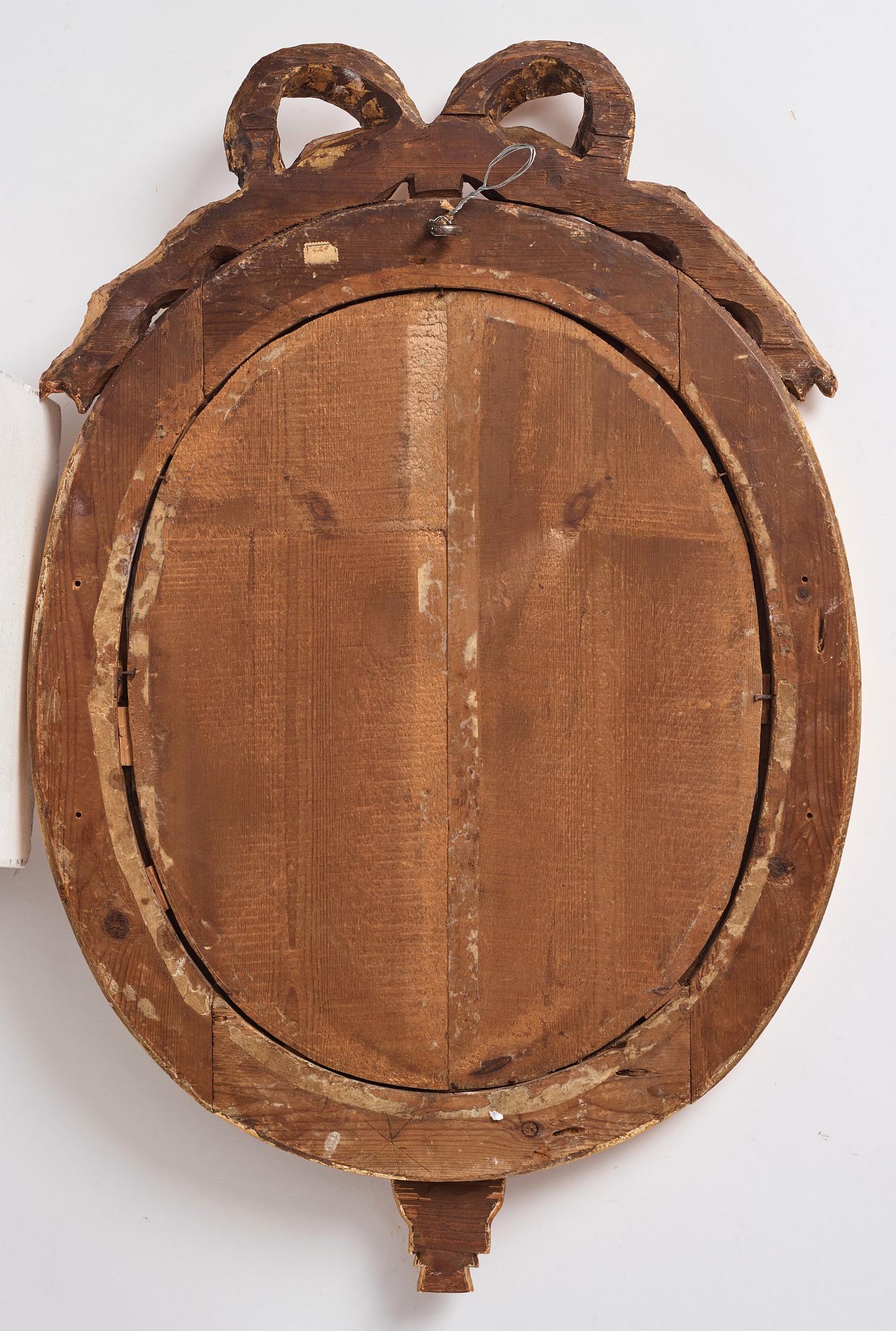 Spegellampetter, ett par, för två ljus vardera, ca år 1800, Gustavianska.