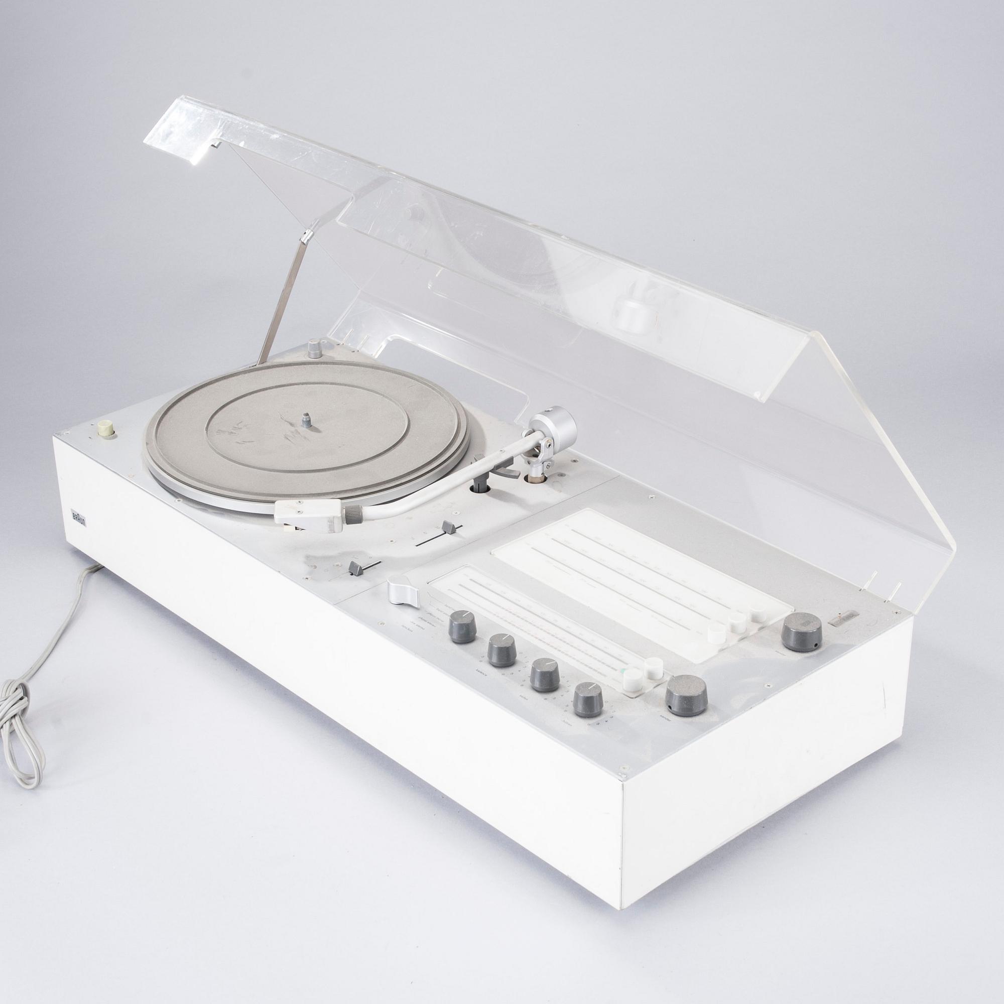 RADIOGRAMMOFON, Braun Audio 2, Frankfurt, Tyskland, 1960-tal.