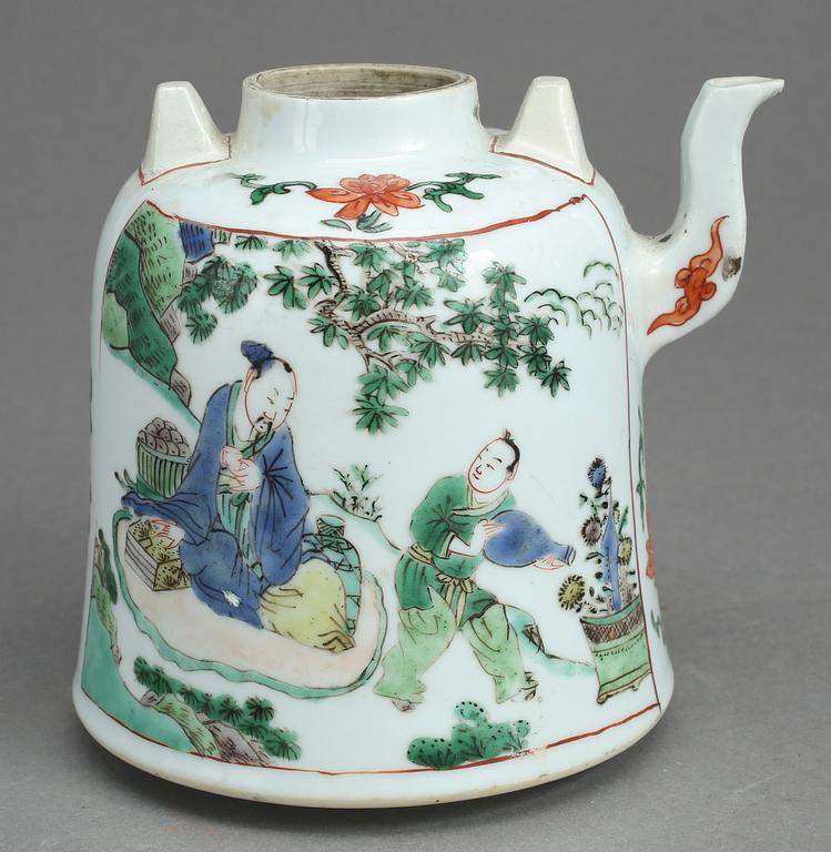 TEKANNA, porslin, Kina, Kangxi, (1662-1722).