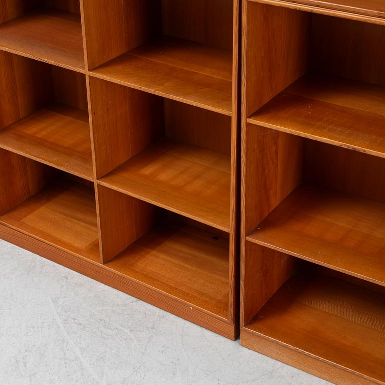 Mogens Koch, a seven part bookcase with five plinths. Rud Rasmussens, Copenhagen, Denmark.
