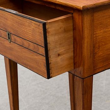 A late gustavian sewing table, early 19th century.