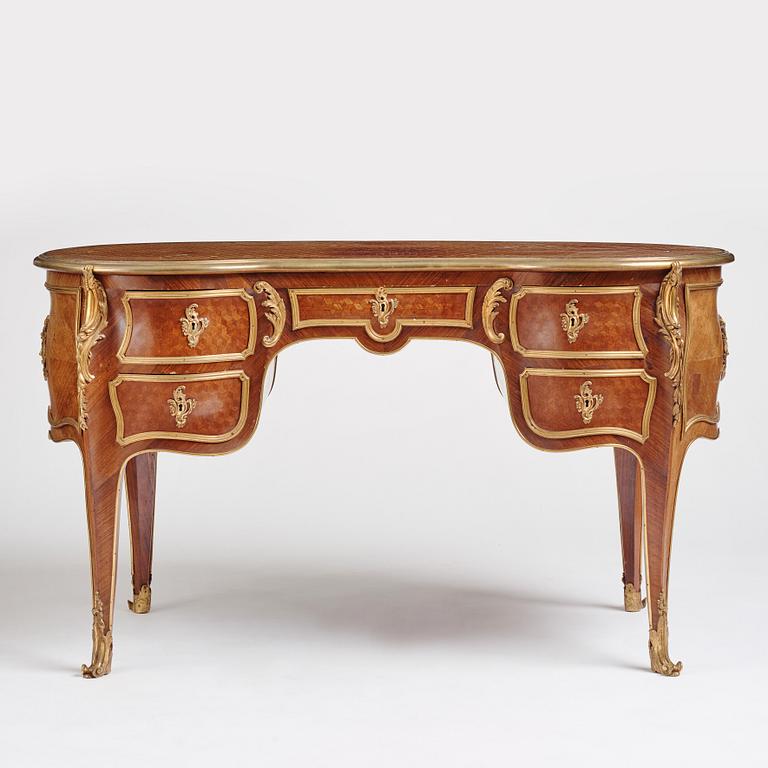 A Napoleon III writing desk, late 19th century.