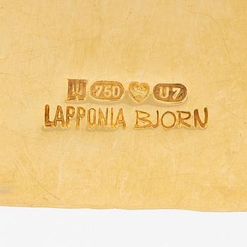 A Björn Weckström, necklace "Offer stone" 18K gold with aquamarine. Lapponia 1973.