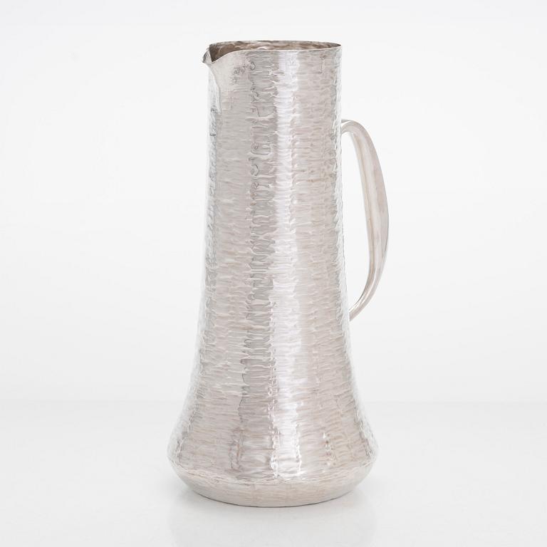 Tapio Wirkkala, a silver pitcher with 12 silver beakers, Kultakeskus, Hämeenlinna Finland 1975-76.