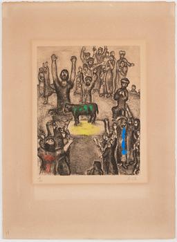 Marc Chagall, "Le veau d'or" from: "La Bible".