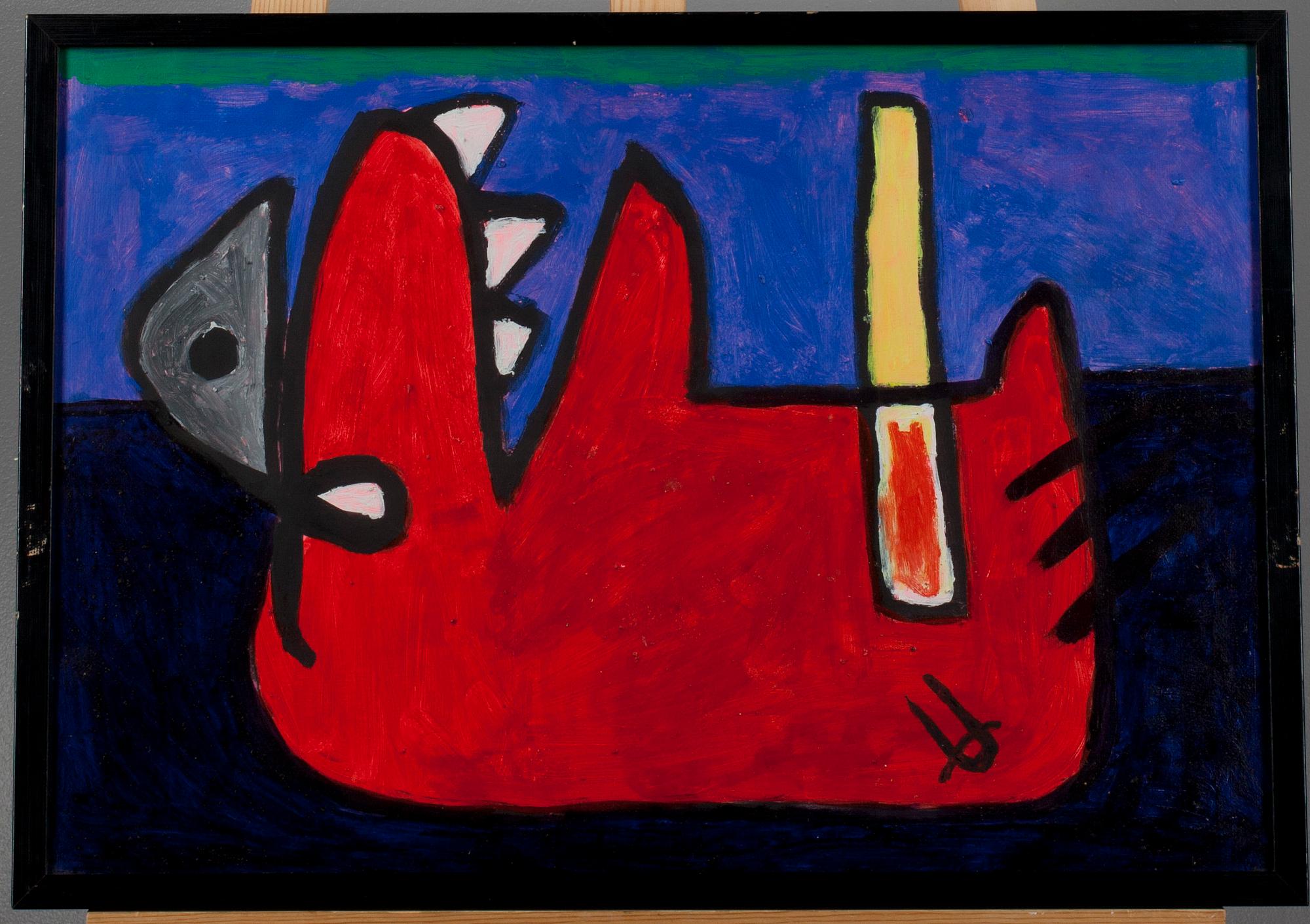 CRIS AF ENEHIELM, olja på papper, signerad.