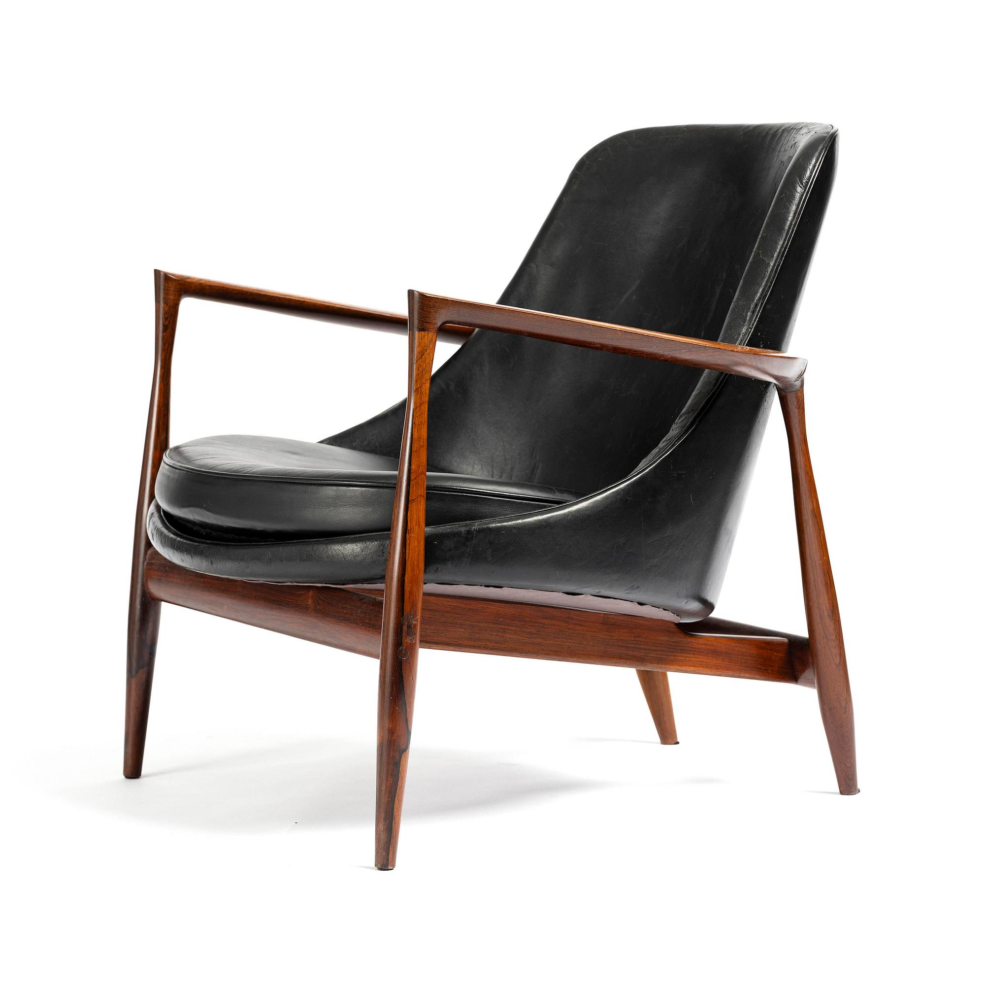 Ib Kofod-Larsen, a rosewood "Elizabeth" easy chair, cabinetmakers Christensen & Larsen, Denmark, 1950s-60s.