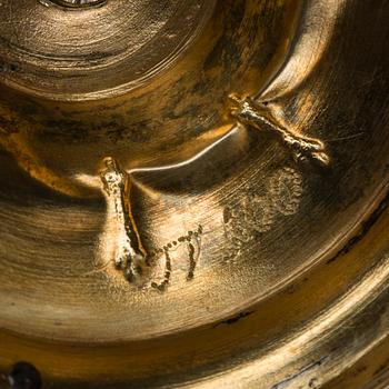 PARFYMBRÄNNARE, Moskva sekelskiftet 1800, förgyllt silver.