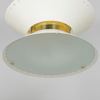 Paavo Tynell, a pair of ceiling lights, made to order, Taito, mid-20th century.
