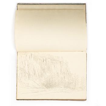 Carl Johan Fahlcrantz, Sketchbook with 28 topographical pencil drawings.