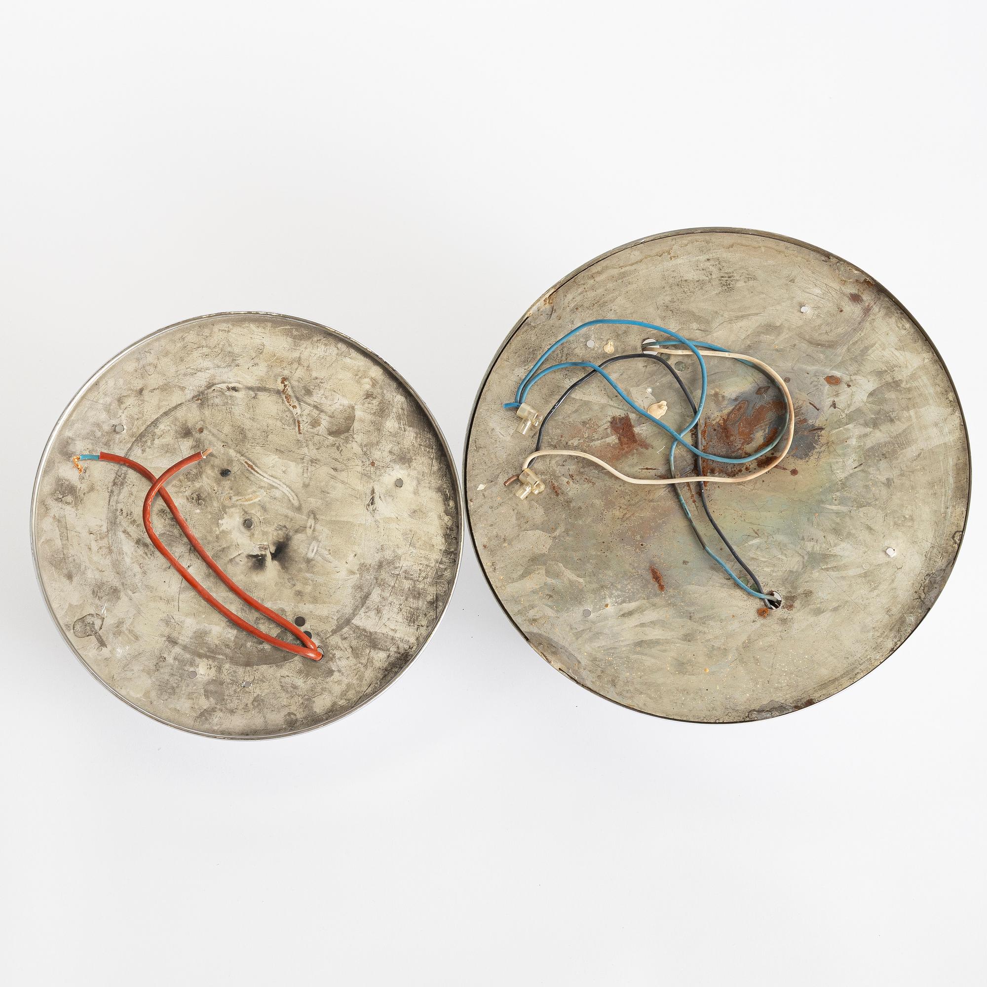 Bröderna Malmströms Metallvarufabrik, plafonder, 2 ett par, modell 3119, 1930-tal.