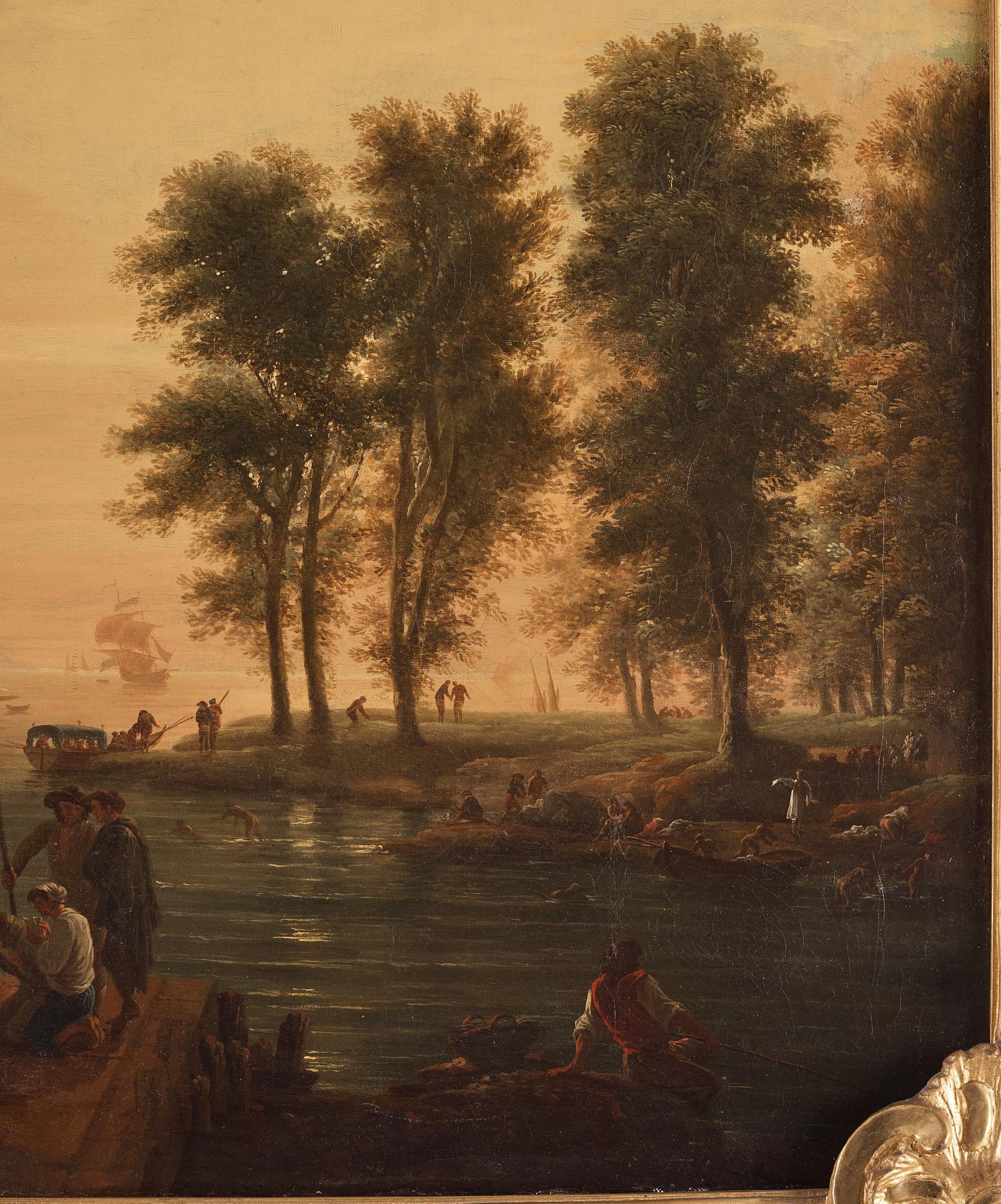 Joseph Vernet Circle of, Harbour scene.