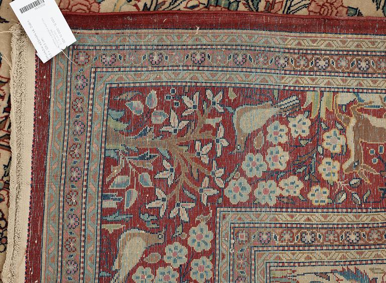 SEMI-ANTIQUE KASHAN so called Dabir. 210,5 x 129,5 cm.