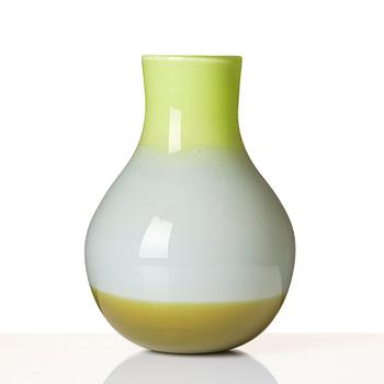 Gunnel Sahlin, urna, glas, Pilchuck Glass School, Seattle, 1995, blåst av Dante Marioni.