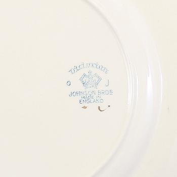SERVIS, 33 delar, porslin, "Victorian", Johnson Bros, England, 1900-talets andra kvartal.
